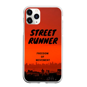 Чехол для iPhone 11 Pro Max матовый с принтом Street runner в Петрозаводске, Силикон |  | Тематика изображения на принте: run | runner | running | street | бег | город | закат | лёгкая атлетика | рассвет | улица | я бегу