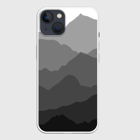 Чехол для iPhone 13 с принтом горы в Петрозаводске,  |  | abstract | pattern | texture | абстракция | горы | краски | пятна красок | текстура | эффект красок