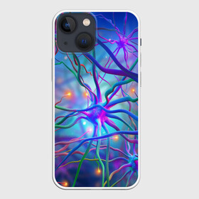 Чехол для iPhone 13 mini с принтом НЕРВНЫЕ ОКОНЧАНИЯ в Петрозаводске,  |  | abstract | abstraction | абстракция | днк | нейроны | психоделика