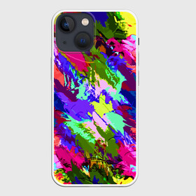 Чехол для iPhone 13 mini с принтом Краска в Петрозаводске,  |  | abstraction | expression | impressionism | абстракция | импрессионизм | краска | цвет | экспрессия