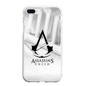 Чехол для iPhone 7Plus/8 Plus матовый с принтом ASSASSIN`S CREED в Петрозаводске, Силикон | Область печати: задняя сторона чехла, без боковых панелей | black flag | brotherhood | chronicles | creed | game | origins | revelations | rogue | syndicate | unity | valhalla | альтаир | ассасин | игры | кинжал | пираты