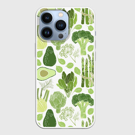 Чехол для iPhone 13 Pro с принтом овощи в Петрозаводске,  |  | vegan | веган | веганство | вегетарианец | вегетарианство | еда | зеленый | земля | зож | листья | мир | охрана | позиция | природа