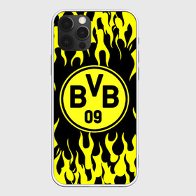 Чехол для iPhone 12 Pro с принтом BORUSSIA. в Петрозаводске, силикон | область печати: задняя сторона чехла, без боковых панелей | borussia | fc | football | football club | sport | боруссия | боруссия дортмунд | дортмунда | немецкий футбольный клуб | спорт | уефа | униформа | фирменные цвета | фк | футбол | футбольный клуб