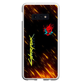 Чехол для Samsung S10E с принтом CYBERPUNK 2077. в Петрозаводске, Силикон | Область печати: задняя сторона чехла, без боковых панелей | cd project red | cyberpunk 2077 | keanu reeves | samurai | киану ривз | киберпанк 2077 | самураи