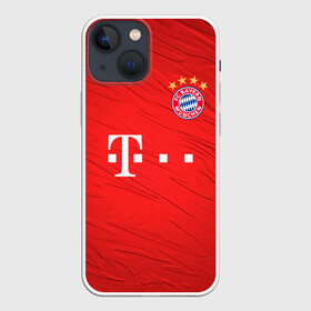 Чехол для iPhone 13 mini с принтом BAYERN MUNCHEN. в Петрозаводске,  |  | fc | fc bayern munich | football | football club | sport | клуб германии | мюнхен | немецкий футбольный клуб | спорт | уефа | униформа | фирменные цвета | фк | футбол | футбольный клуб | футбольный клуб бавария