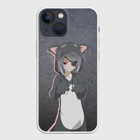 Чехол для iPhone 13 mini с принтом Catgirl sadness в Петрозаводске,  |  | catgirl | аниме | девочка кошка | манга