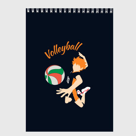 Скетчбук с принтом Волейбол в Петрозаводске, 100% бумага
 | 48 листов, плотность листов — 100 г/м2, плотность картонной обложки — 250 г/м2. Листы скреплены сверху удобной пружинной спиралью | Тематика изображения на принте: volleyball | волейбол | волейболист | игра | мяч | спорт | спортсмен | я люблю волейбол