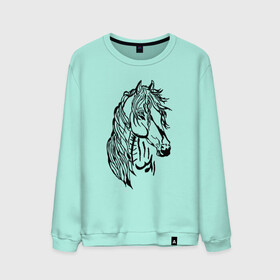 Мужской свитшот хлопок с принтом Конь Art в Петрозаводске, 100% хлопок |  | black | casual | cowboy | horse | арт | голова | грива | дикие | единорог | жеребец | животные | звери | кобыла | ковбой | конь | краски | лошадка | лошадь | мерин | мустанг | парнокопытные | пегас | пони | рисунок