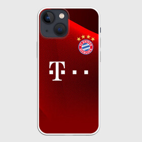 Чехол для iPhone 13 mini с принтом BAYERN MUNCHEN. в Петрозаводске,  |  | fc | fc bayern munich | football | football club | sport | клуб германии | мюнхен | немецкий футбольный клуб | спорт | уефа | униформа | фирменные цвета | фк | футбол | футбольный клуб | футбольный клуб бавария