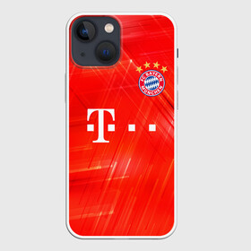 Чехол для iPhone 13 mini с принтом BAYERN MUNCHEN. в Петрозаводске,  |  | fc | fc bayern munich | football | football club | sport | клуб германии | мюнхен | немецкий футбольный клуб | спорт | уефа | униформа | фирменные цвета | фк | футбол | футбольный клуб | футбольный клуб бавария