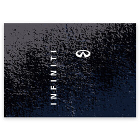 Поздравительная открытка с принтом INFINITI. в Петрозаводске, 100% бумага | плотность бумаги 280 г/м2, матовая, на обратной стороне линовка и место для марки
 | 2020 | auto | infiniti | sport | авто | автомобиль | автомобильные | бренд | инфинити | марка | машины | спорт