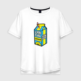 Мужская футболка хлопок Oversize с принтом LYRICAL LEMONADE в Петрозаводске, 100% хлопок | свободный крой, круглый ворот, “спинка” длиннее передней части | benet | bennett | cole | lemonade | lyrical | беннетт | коул | лемонад | лемонаде | лемонэйд | лимонад | лимонэйд | лирикал | лирикл