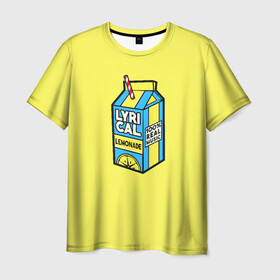 Мужская футболка 3D с принтом LYRICAL LEMONADE в Петрозаводске, 100% полиэфир | прямой крой, круглый вырез горловины, длина до линии бедер | Тематика изображения на принте: benet | bennett | cole | lemonade | lyrical | беннетт | коул | лемонад | лемонаде | лемонэйд | лимонад | лимонэйд | лирикал | лирикл