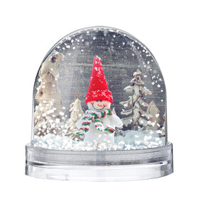 Снежный шар с принтом Снеговик, Новогодняя в Петрозаводске, Пластик | Изображение внутри шара печатается на глянцевой фотобумаге с двух сторон | ёлки | красный | новый год | снег | снеговик