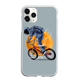 Чехол для iPhone 11 Pro матовый с принтом Космический велосипедист (Z) в Петрозаводске, Силикон |  | bicycle | bicyclist | bike | biker | bmx | cycle | galaxy | moon | rider | space | stars | байкер | бмх | вело | велогонщик | велосепедист | велосипед | велоспорт | гонщик | космос | луна