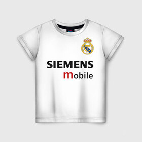 Детская футболка 3D с принтом Рауль Реал Мадрид в Петрозаводске, 100% гипоаллергенный полиэфир | прямой крой, круглый вырез горловины, длина до линии бедер, чуть спущенное плечо, ткань немного тянется | Тематика изображения на принте: 7 | raul | real madrid | испанский футбольный клуб | ла лига | легенда реала | логотип реала | нападающий | номер 7 | рауль | реал мадрид | сименс мобайл | эмблема реала