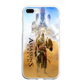 Чехол для iPhone 7Plus/8 Plus матовый с принтом ASSASSIN`S CREED l ORIGINS(S) в Петрозаводске, Силикон | Область печати: задняя сторона чехла, без боковых панелей | black flag | brotherhood | chronicles | creed | game | origins | revelations | rogue | syndicate | unity | valhalla | альтаир | ассасин | игры | кинжал | пираты