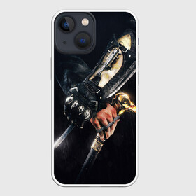 Чехол для iPhone 13 mini с принтом ASSASSIN S CREED l SYNDICATE в Петрозаводске,  |  | black flag | brotherhood | chronicles | creed | game | origins | revelations | rogue | syndicate | unity | valhalla | альтаир | ассасин | игры | кинжал | пираты