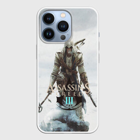 Чехол для iPhone 13 Pro с принтом ASSASSIN S CREED lll в Петрозаводске,  |  | Тематика изображения на принте: black flag | brotherhood | chronicles | creed | game | origins | revelations | rogue | syndicate | unity | valhalla | альтаир | ассасин | игры | кинжал | пираты