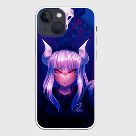 Чехол для iPhone 13 mini с принтом Люцифер на троне в Петрозаводске,  |  | anime | azazel | hell | helltaker | justice | lucifer | malina | modeus | pandemonica | zdrada | ад | аниме | демон | демонесса | здрада | люцифер | малина | модеус | пандемоника | правосудие | хеллтейкер | хэлтейкер | цербер