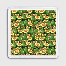 Магнит 55*55 с принтом avocado в Петрозаводске, Пластик | Размер: 65*65 мм; Размер печати: 55*55 мм | Тематика изображения на принте: avocado | авокадо | веганство | вегетарианство | еда | зеленый | земля | зож | листья | овощи | позиция | природа | фрукты