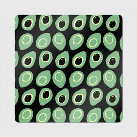 Магнит виниловый Квадрат с принтом avocado в Петрозаводске, полимерный материал с магнитным слоем | размер 9*9 см, закругленные углы | Тематика изображения на принте: avocado | авокадо | веганство | вегетарианство | еда | зеленый | земля | зож | листья | овощи | позиция | природа | фрукты