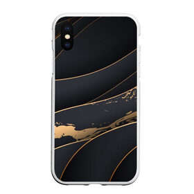 Чехол для iPhone XS Max матовый с принтом black gold в Петрозаводске, Силикон | Область печати: задняя сторона чехла, без боковых панелей | Тематика изображения на принте: 3d кубики | 3д кубики | sport | абстракция | брызги | краска | кубики | линии | паттерн | спорт | спортивная | спортивный стиль | стиль | текстуры | тренировка | узор