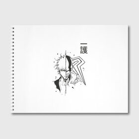 Альбом для рисования с принтом Блич в Петрозаводске, 100% бумага
 | матовая бумага, плотность 200 мг. | Тематика изображения на принте: bleach | demon | japan | mask | аниме | блич | демон | иероглифы | итиго | ичиго | кон | куросаги | куросаки | маска | ниндзя | рукия | самурай | синигами | стиль | сюмпо | шинигами | япония | японский
