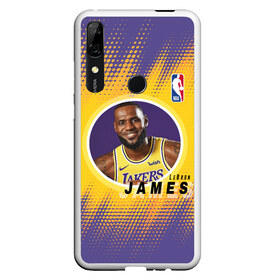 Чехол для Honor P Smart Z с принтом LeBron James в Петрозаводске, Силикон | Область печати: задняя сторона чехла, без боковых панелей | Тематика изображения на принте: basketball | game | james | lakers | lebron | lebron james | los angeles | los angeles lakers | nba | player | sport | баскетбол | баскетболист | джеймс | игра | игрок | леброн | леброн джеймс | лейкерс | лос анджелес | лос анджелес лейке