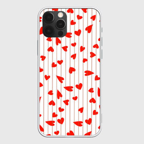 Чехол для iPhone 12 Pro Max с принтом Просто сердечки в Петрозаводске, Силикон |  | heart | hearts | lines | red | в | забавные | красные | линии | любовь | полоску | полосы | прикольные | рисунки | сердечки | сердце