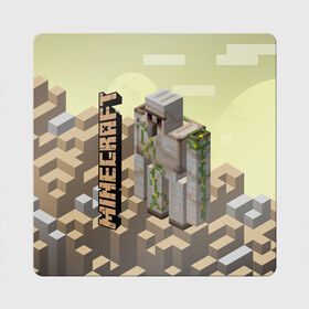 Магнит виниловый Квадрат с принтом Minecraft в Петрозаводске, полимерный материал с магнитным слоем | размер 9*9 см, закругленные углы | minecraft | копатель | кубики | майкрафт | майнкрафт | мморг | мультиплеер | пиксели | пиксельная игра | развивающая игра | рпг | строительство | стройка