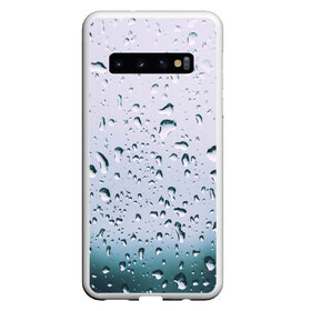 Чехол для Samsung Galaxy S10 с принтом Капли окно стекло дождь серо в Петрозаводске, Силикон | Область печати: задняя сторона чехла, без боковых панелей | абстракция | блики | боке | брызги | вечер | вода | градиент | дача | дождь | капли | капли на стекле | лес | лето | мрачно | окно | природа | роса | свет | силуэты | симметрия | текстура | темный | фото