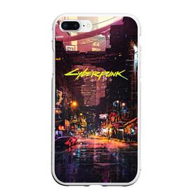 Чехол для iPhone 7Plus/8 Plus матовый с принтом CYBERPUNK 2077КИБЕРПАНК(S) в Петрозаводске, Силикон | Область печати: задняя сторона чехла, без боковых панелей | 2077 | cd projekt red | cyberpunk | cyberpunk 2077 | game | samurai | арт | будущее | видеоигра | игра | киберпанк | киберпанк 2077 | киборг | киборги