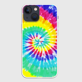 Чехол для iPhone 13 mini с принтом TIE DYE СТЕНА в Петрозаводске,  |  | Тематика изображения на принте: abstract | abstraction | color | geometry | paitnt | psy | абстракция | геометрия | краски | неоновые | психоделика