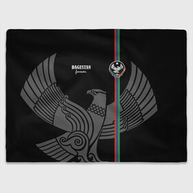 Плед 3D с принтом Dagestan forever в Петрозаводске, 100% полиэстер | закругленные углы, все края обработаны. Ткань не мнется и не растягивается | dagestan | eagle | flag | forever | mountains | north caucasus | republic | горы | дагестан | навсегда | орел | республика | северо кавказ | флаг