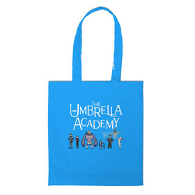 Шоппер 3D с принтом The umbrella academy в Петрозаводске, 100% полиэстер | Плотность: 200 г/м2; Размер: 34×35 см; Высота лямок: 30 см | dark horse comics | netflix | the umbrella academy | umbrella | академия амбрелла | белая скрипка | бен харгривз | комикс | комильфо | космобой | кракен | реджинальд харгривз | сеанс | слух