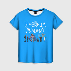 Женская футболка 3D с принтом The umbrella academy в Петрозаводске, 100% полиэфир ( синтетическое хлопкоподобное полотно) | прямой крой, круглый вырез горловины, длина до линии бедер | dark horse comics | netflix | the umbrella academy | umbrella | академия амбрелла | белая скрипка | бен харгривз | комикс | комильфо | космобой | кракен | реджинальд харгривз | сеанс | слух