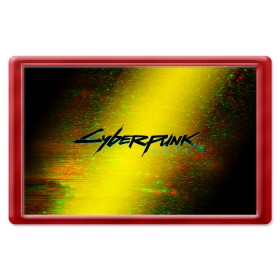 Магнит 45*70 с принтом CYBERPUNK 2077 / КИБЕРПАНК в Петрозаводске, Пластик | Размер: 78*52 мм; Размер печати: 70*45 | 