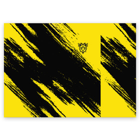 Поздравительная открытка с принтом Borussia в Петрозаводске, 100% бумага | плотность бумаги 280 г/м2, матовая, на обратной стороне линовка и место для марки
 | Тематика изображения на принте: borussia | dortmund | juventus | lfc | sport | спорт | фк | футбол