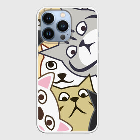 Чехол для iPhone 13 Pro с принтом Котики Шпионы в Петрозаводске,  |  | anime | art | casual | cat | cats | cute | funny | kawaii | kitty | meme | memes | pussy | selfie | аниме | арт | животные | каваи | кавай | кот | коте | котик | котики | коты | кошка | кэжуал | мем | мемы | милота | приколы | прикольные | се