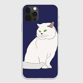 Чехол для iPhone 12 Pro Max с принтом Белый британский котик в Петрозаводске, Силикон |  | cat | cute | kitten | meow | британец | британский | взгляд | друзья | животные | зверек | зверюшки | каваи | киска | котенок | котик | коты | котята | кошак | кошечки | кошки | лапы | милые | мордочка | мяу | няшные