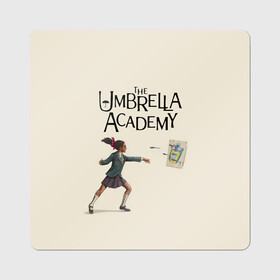 Магнит виниловый Квадрат с принтом The umbrella academy в Петрозаводске, полимерный материал с магнитным слоем | размер 9*9 см, закругленные углы | dark horse comics | netflix | the umbrella academy | umbrella | академия амбрелла | белая скрипка | бен харгривз | комикс | комильфо | космобой | кракен | реджинальд харгривз | сеанс | слух