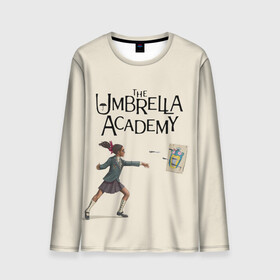 Мужской лонгслив 3D с принтом The umbrella academy в Петрозаводске, 100% полиэстер | длинные рукава, круглый вырез горловины, полуприлегающий силуэт | dark horse comics | netflix | the umbrella academy | umbrella | академия амбрелла | белая скрипка | бен харгривз | комикс | комильфо | космобой | кракен | реджинальд харгривз | сеанс | слух