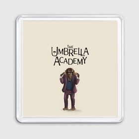 Магнит 55*55 с принтом The umbrella academy в Петрозаводске, Пластик | Размер: 65*65 мм; Размер печати: 55*55 мм | dark horse comics | netflix | the umbrella academy | umbrella | академия амбрелла | белая скрипка | бен харгривз | комикс | комильфо | космобой | кракен | реджинальд харгривз | сеанс | слух