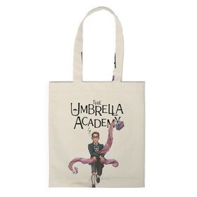 Шоппер 3D с принтом The umbrella academy в Петрозаводске, 100% полиэстер | Плотность: 200 г/м2; Размер: 34×35 см; Высота лямок: 30 см | dark horse comics | netflix | the umbrella academy | umbrella | академия амбрелла | белая скрипка | бен харгривз | комикс | комильфо | космобой | кракен | реджинальд харгривз | сеанс | слух