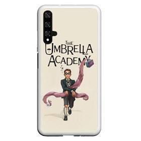 Чехол для Honor 20 с принтом The umbrella academy в Петрозаводске, Силикон | Область печати: задняя сторона чехла, без боковых панелей | dark horse comics | netflix | the umbrella academy | umbrella | академия амбрелла | белая скрипка | бен харгривз | комикс | комильфо | космобой | кракен | реджинальд харгривз | сеанс | слух