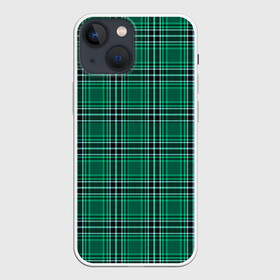 Чехол для iPhone 13 mini с принтом The Gentlemen Green в Петрозаводске,  |  | boys | cell | gentlmen | pattern | боевик | гайричи | геометрия | джентельмены | джентльмен | квадраты | клетка | клетчатый | комедия | криминал | линии | мужские | пацанские | полоска | полосы | текстура | узор