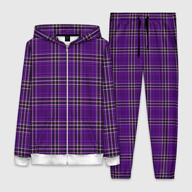 Женский костюм 3D с принтом The Gentlemen Violet в Петрозаводске,  |  | boys | cell | gentlmen | pattern | боевик | гайричи | геометрия | джентельмены | джентльмен | квадраты | клетка | клетчатый | комедия | криминал | линии | мужские | пацанские | полоска | полосы | текстура | узор