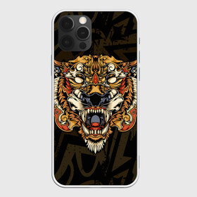 Чехол для iPhone 12 Pro Max с принтом Тигровый стимпанк (Tiger) в Петрозаводске, Силикон |  | Тематика изображения на принте: барс | волк | детёныш | джунгли | енот | животное | злость | зубр | клыки | кот | лев | леопард | лес | листья | львица | медведь | монстр | оскал | охотник | пасть | полосы | пятнистая | рык | рычание | тигр