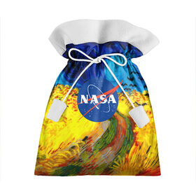 Подарочный 3D мешок с принтом NASA / ВАНГОГ NASA в Петрозаводске, 100% полиэстер | Размер: 29*39 см | Тематика изображения на принте: galaxy | nasa | nebula | space | star | абстракция | вангог | вселенная | галактика | звезда | звезды | космический | наса | планеты
